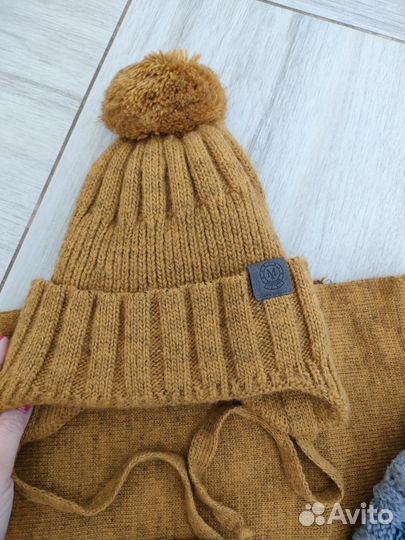 Шарф шапка варежки краги пакетом 3-6 лет