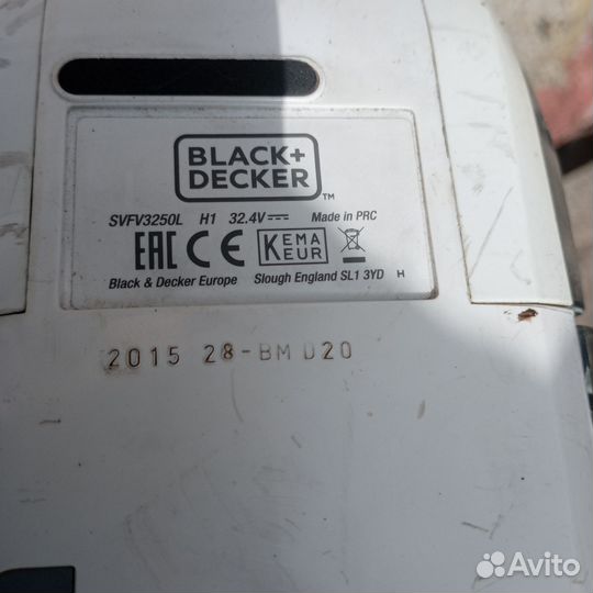 Пылесос black decker svfv3250l