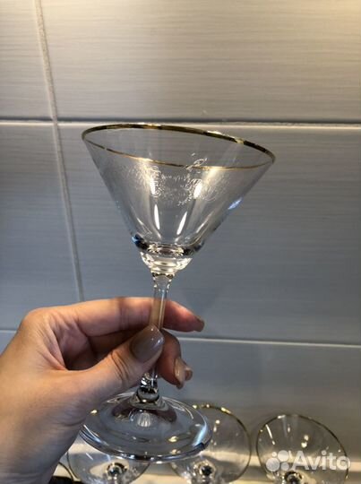 Бокалы под мартини хрусталь / стопка
