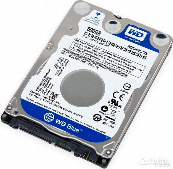 WD Blue Mobile (WD5000lpcx) 500 гб