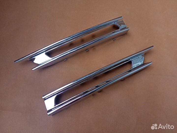 Хром накладки бампера Mercedes ML AMG W166