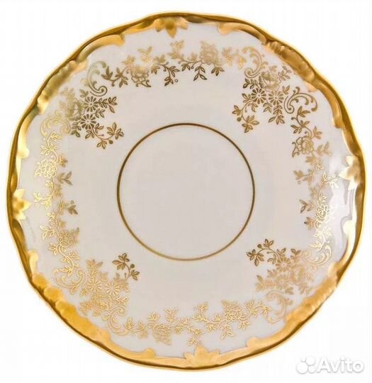 Кофейная пара Weimar Porzellan, Германия, позолота