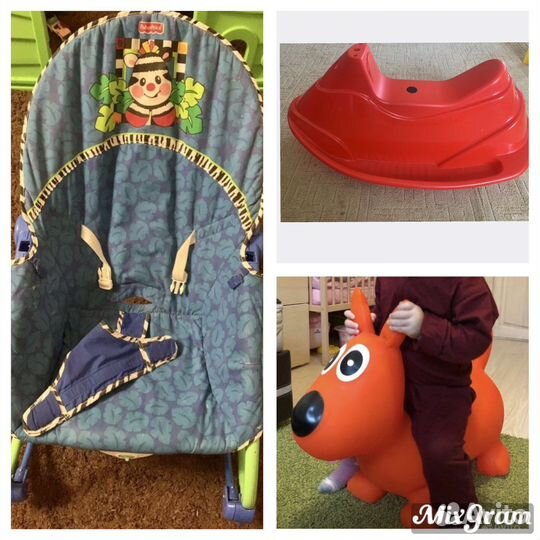 Шезлонг детский, попрыгун и качалка