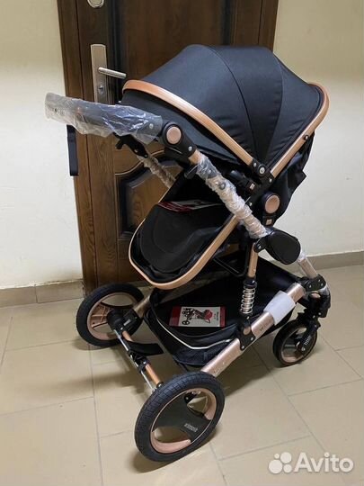 Коляска wisesonle 2 в 1 черный