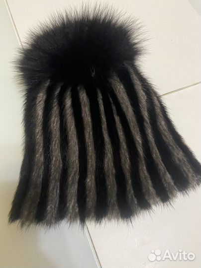 Шапка норковая женская