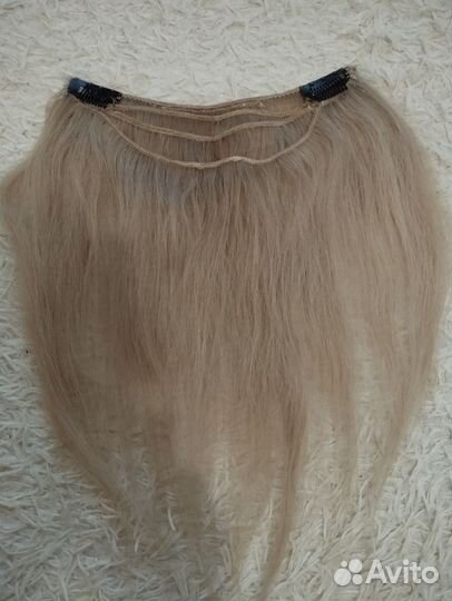 Натуральные волосы на заколках 35 см