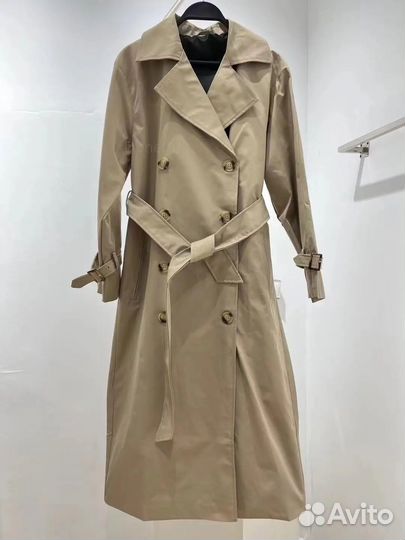 Тренч бежевый (новый) S в стиле Massimo