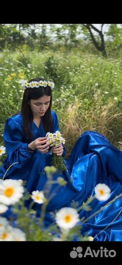 Летящее платье со шлейфом для фотосессии в аренду