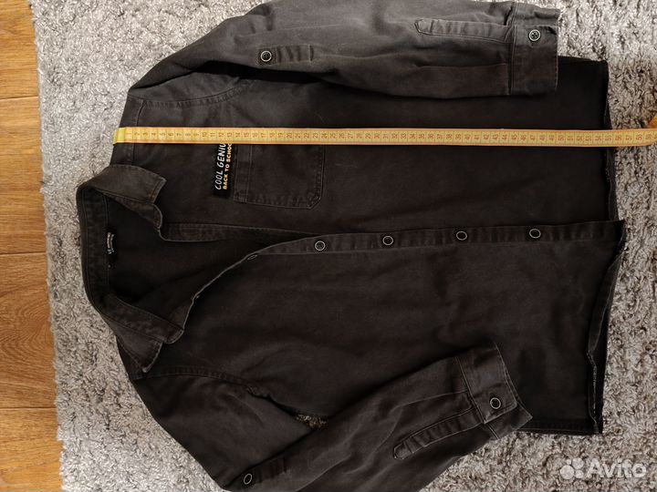 Рубашка черный джинс на мальчика 134-140, Waikiki