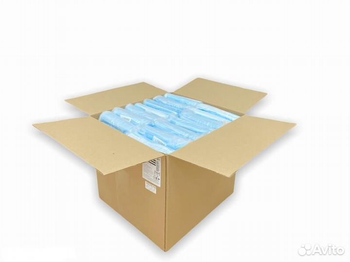 Маска медицинская Медсервис 3 слоя упаковка 50 шт