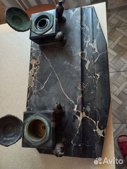 Письменный набор из мрамора.18-19век.раритет