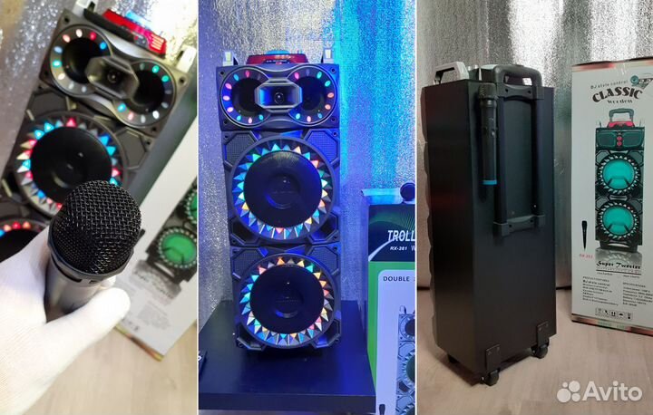 Колонка 90см Trolley Speaker 120вт Дискотечная