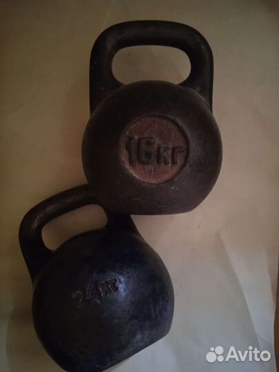 Гири, гантели, тренажёр