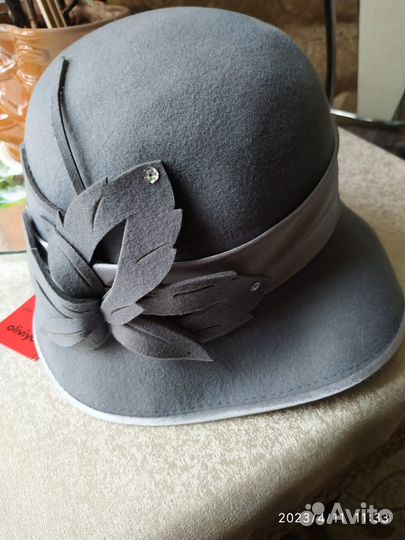 Шляпа женская фетровая Оливия новая