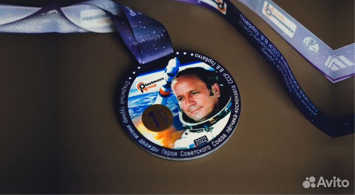 Медаль металлическая 70*70