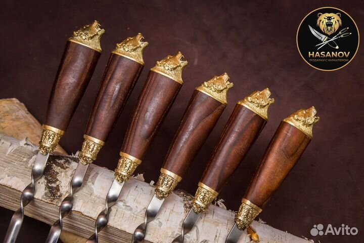 Подарочный набор шампуров Медведь