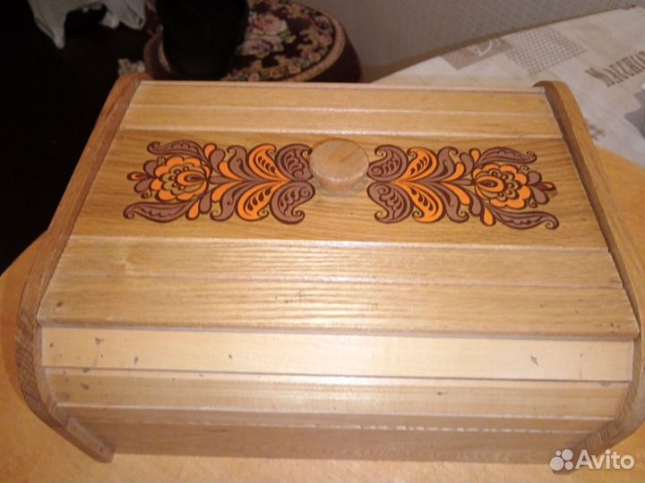 Хлебница деревянная СССР