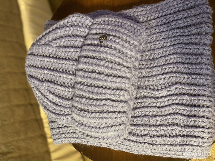 Шапка со снудом женская