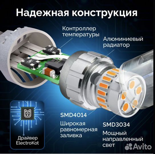 Светодиодные лампы Electro Kot WY21W оранжевый