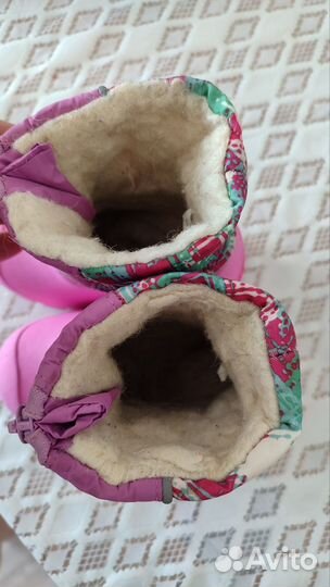 Сапоги утепленные 20-21 размер для девочки