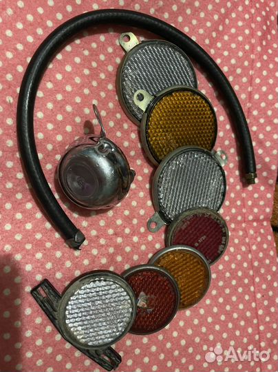 Звонок и катафоты для велосипеда СССР