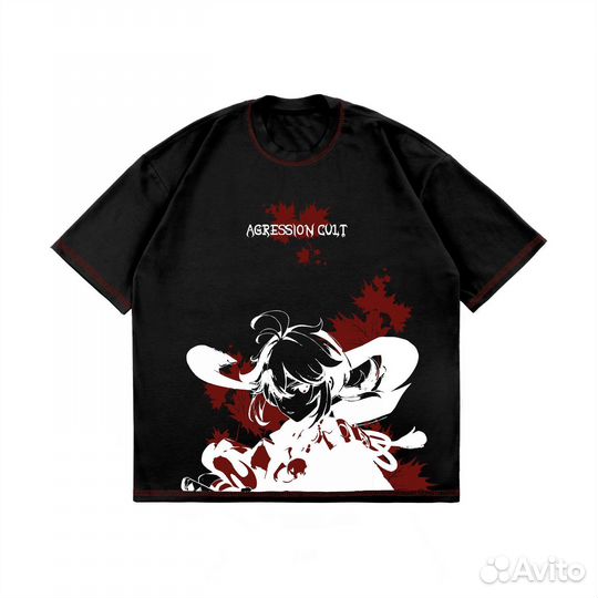 Aggression cult футболка kazuha