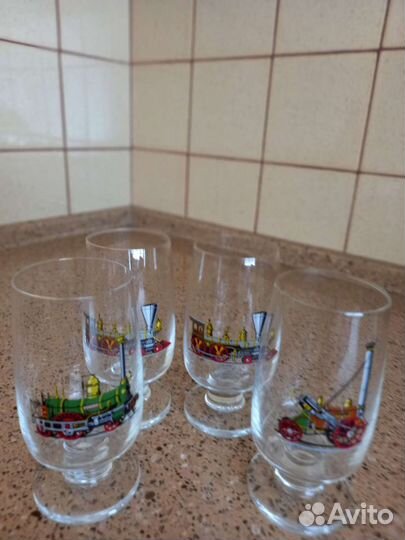 1979г Чешское стекло. Богемия. Бокалы