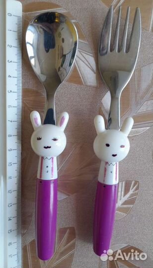 Ложка и вилка для малыша
