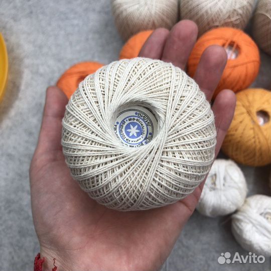 Нитки советские х/б вязальные