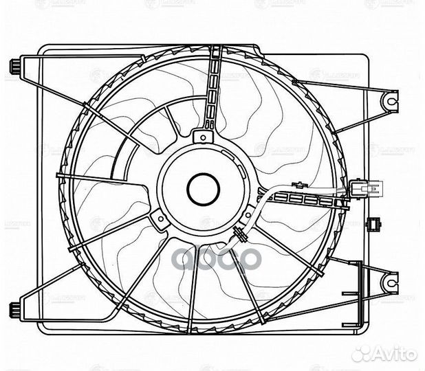 Вентилятор радиатора lfac0804 luzar