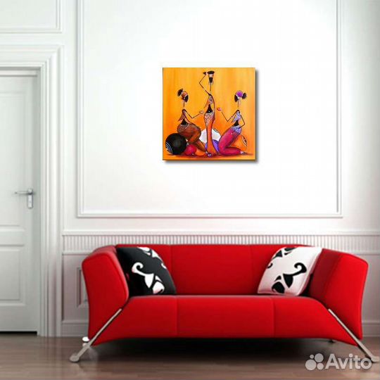 Картина девушки африканки