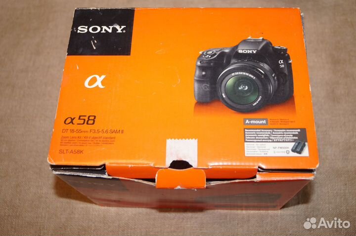 Sony A58 kit 18-55mm 1200 кадров Доставка