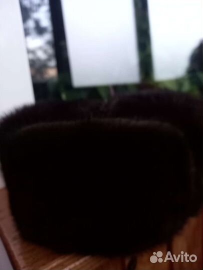 Норковая шапка мужская ушанка