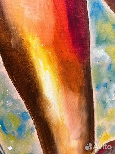 Картина маслом африканка