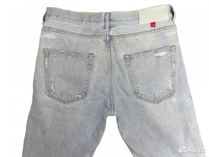 Off-White джинсы с потертой отделкой, 31 (S-M)
