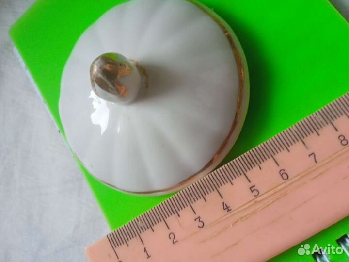 Крышечки стекло и фарфор, 10 штук