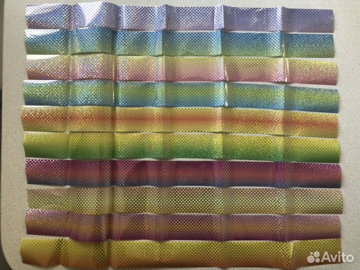 Фольга 10 лент для дизайна ногтей за все