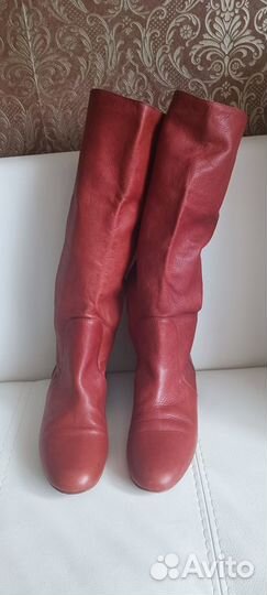 Сапоги женские 36 размер натуральная кожа