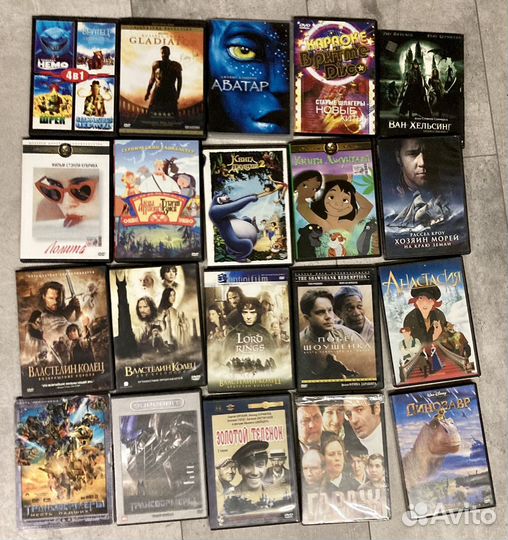 DVD диски фильмы, мультфильмы