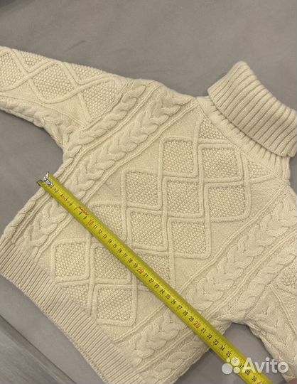 Свитер с горлом утепленный детский 86-92