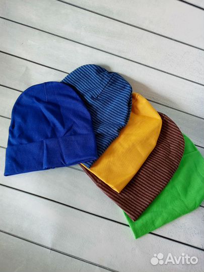 Детские шапочки хлопок 44-50