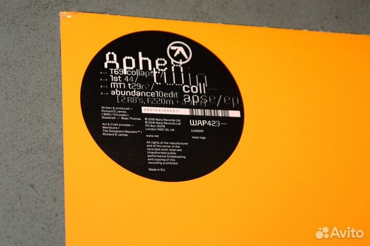 Aphex Twin - Collapse EP 2018 Vinyl 12