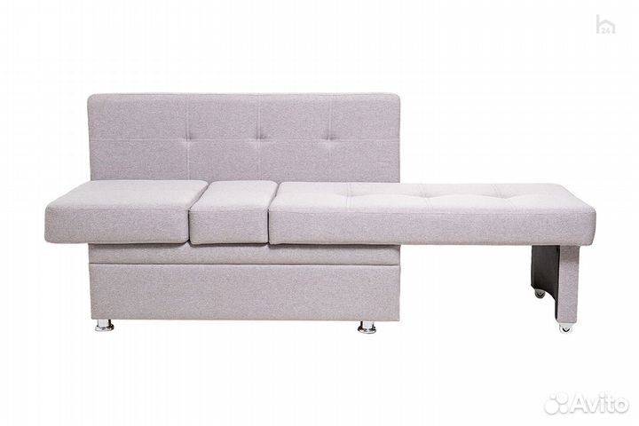 Диван прямой со спальным местом кухонный левый Фок