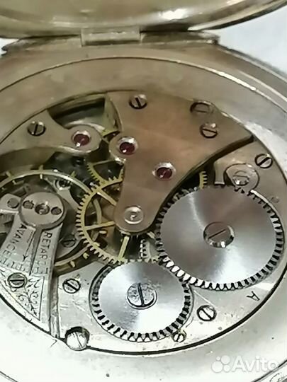 Часы карманные Dominator Retard avance. Серебро 90