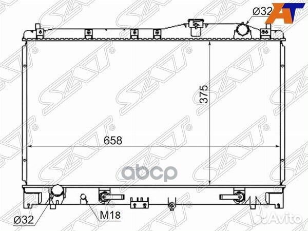 Радиатор Honda Ascot 93-97 / Inspire 95-98 / Ra