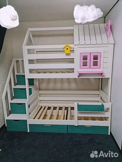 Детская двухъярусная кровать