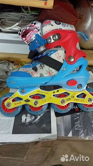 Роликовые коньки детские раздвижные