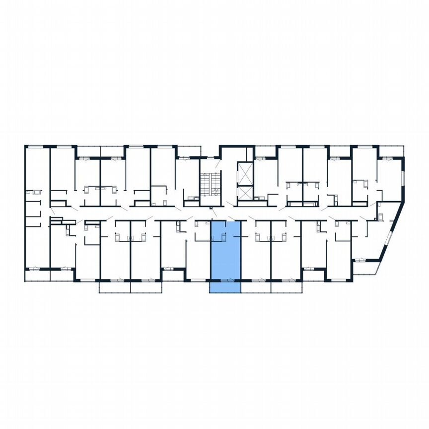 Квартира-студия, 22,4 м², 4/12 эт.