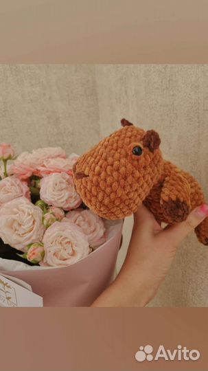 Капибара игрушка плюшевая