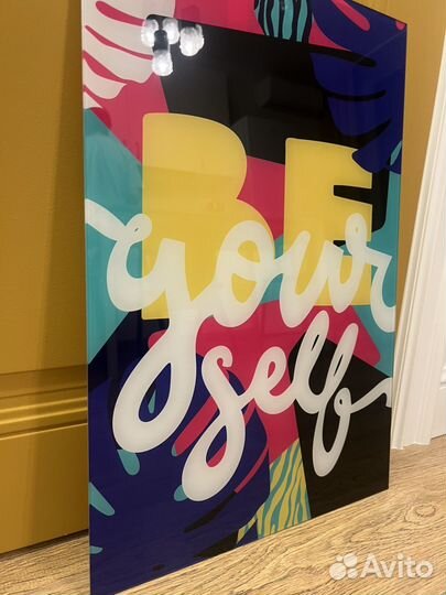 Стеклянное панно постер картина